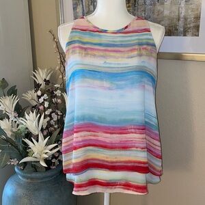Zac& Rachel sleeveless colorful top